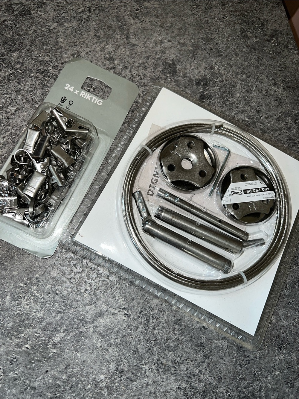 Ikea dignitet curtain hanger riktig clips nib